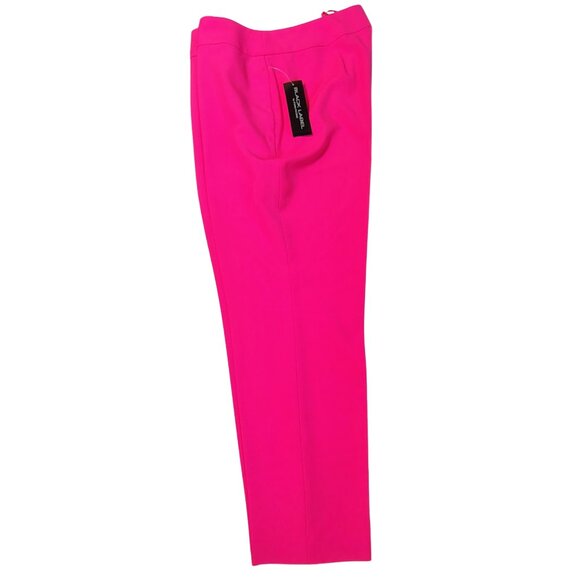 Black Label by Evan-Picone Pink Perfection Straight-Leg Crepe Pants Size 12 NWT - Picture 5 of 11